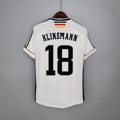Retro Germany 1998 home MOLLER #7 Klinsmann #18 MATTHAUS #8 Football jersey retro