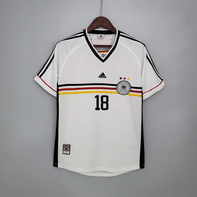 Retro Germany 1998 home MOLLER #7 Klinsmann #18 MATTHAUS #8 Football jersey retro