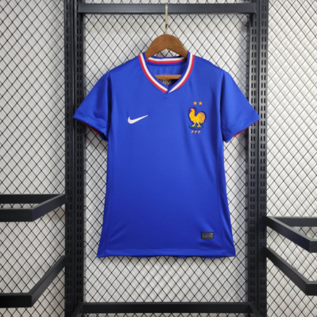 2024-25 Women's France Home CAMAVINGA  GRIEZMANN GIROUD MBAPPE DEMBELE T. HERNANDEZ Football jersey