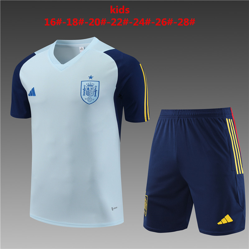 23-24 Spain short-sleeved training clothes