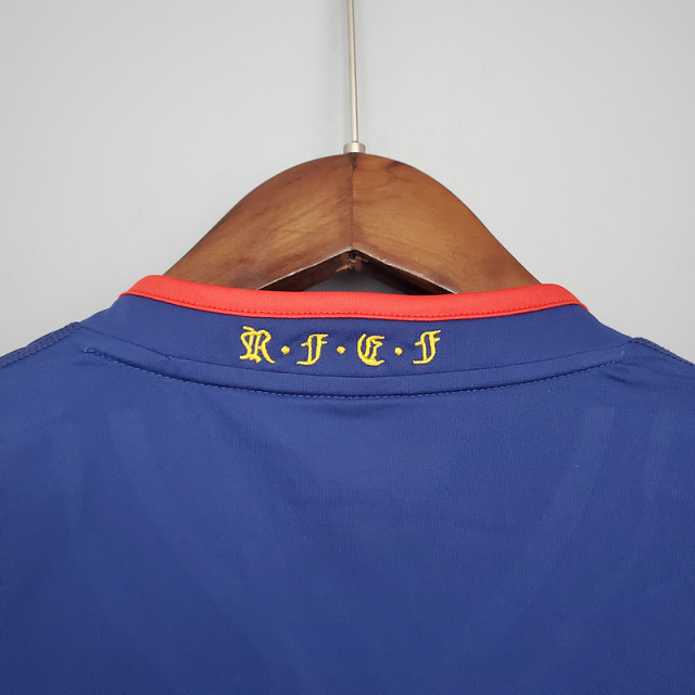 Retro long sleeve Spain 2010 away   Football jersey retro