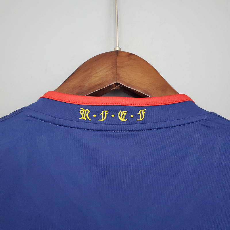 Retro long sleeve Spain 2010 away   Football jersey retro