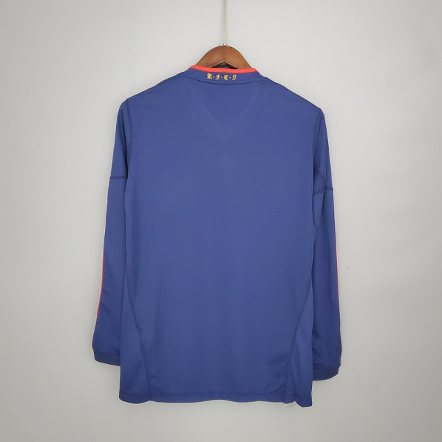 Retro long sleeve Spain 2010 away   Football jersey retro