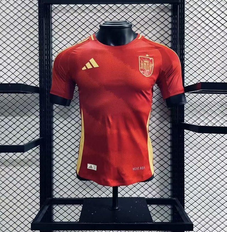 Spain 2024-25 Euro Home Jersey Player Version