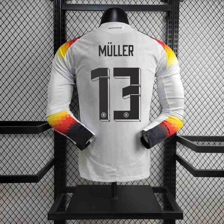 2024-25 Germany Home Player Long Sleeve KROOS WIRTZ MUSIALA MULLER FULLKRUG HAVERTZ FUHRICH Football jersey