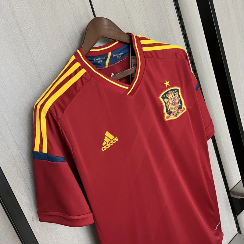 Retro Spain 2012 Home football jersey retro