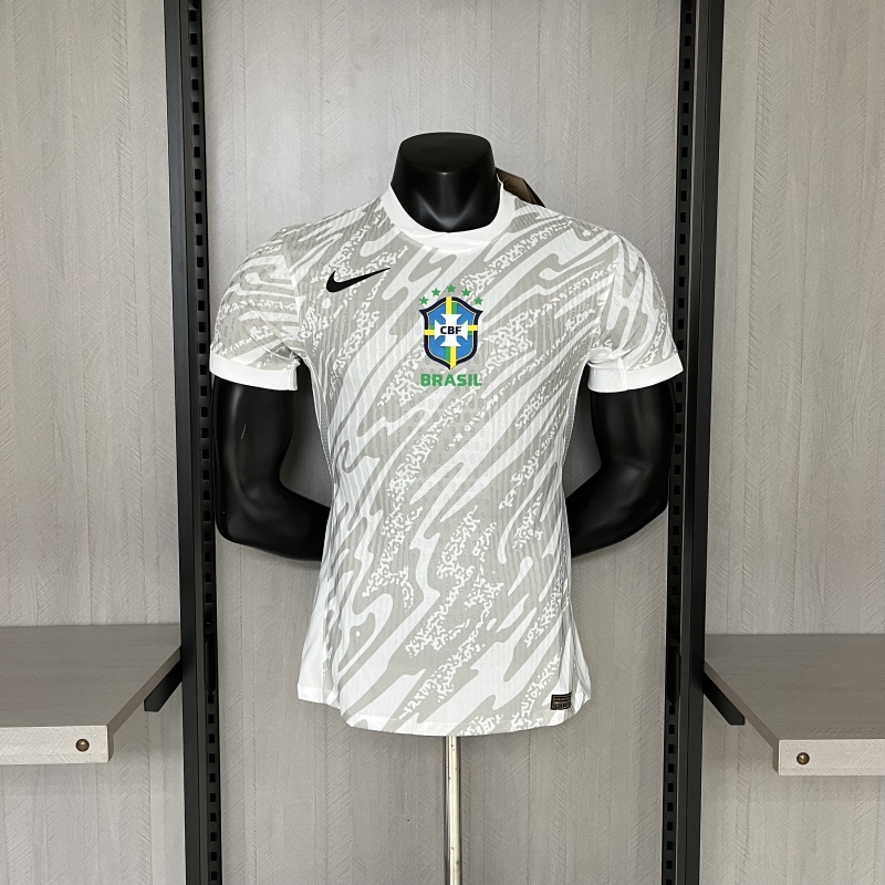 Player Edition 2024-25 Brazilian Goalkeeper White  Vini Jr ENDRICK RICHARLISON Football jersey