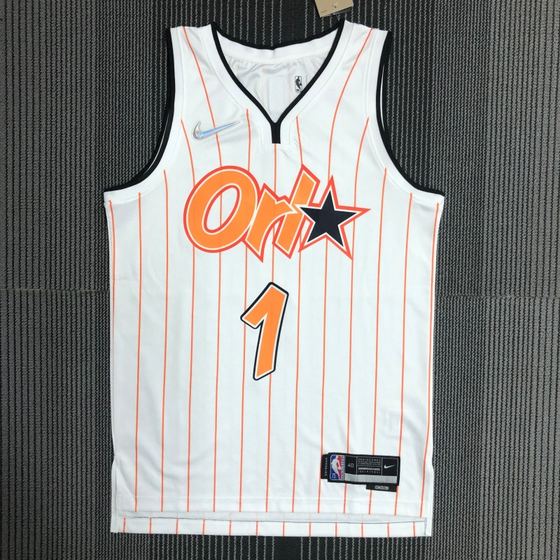 75th Anniversary Orlando Magic White Orange 1 McGrady