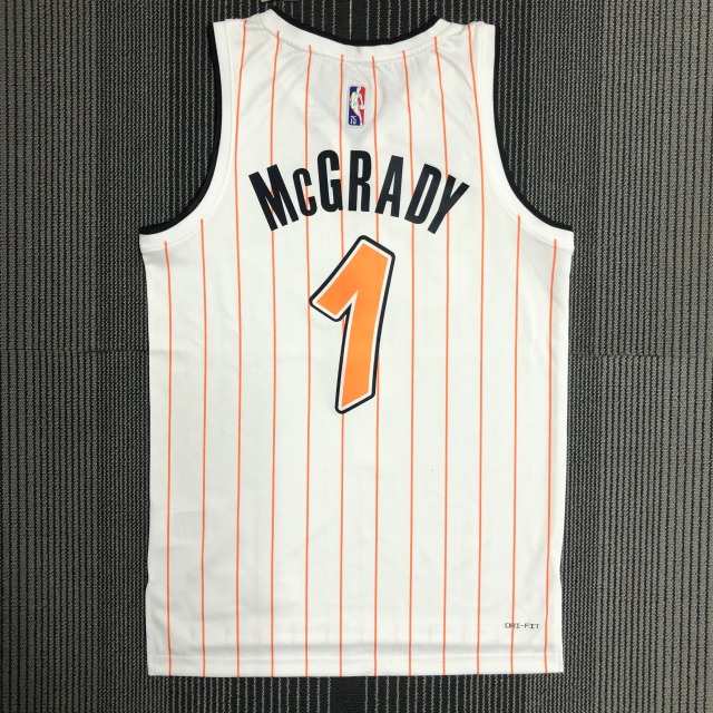 75th Anniversary Orlando Magic White Orange 1 McGrady