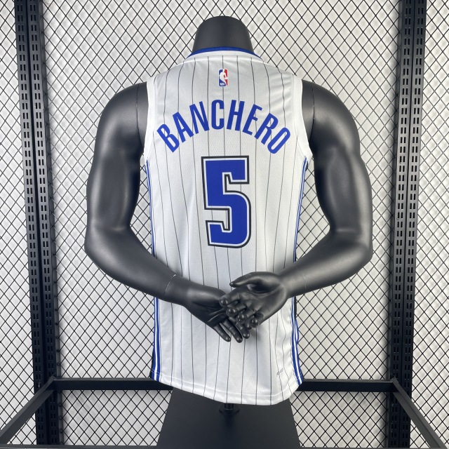 23 Season Orlando Magic Home White 5 BANCHERO