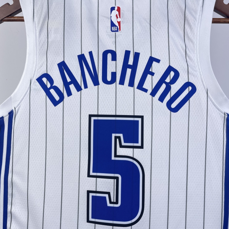 23 Season Orlando Magic Home White 5 BANCHERO