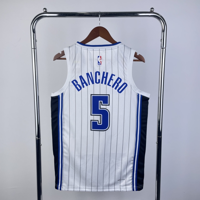 23 Season Orlando Magic Home White 5 BANCHERO