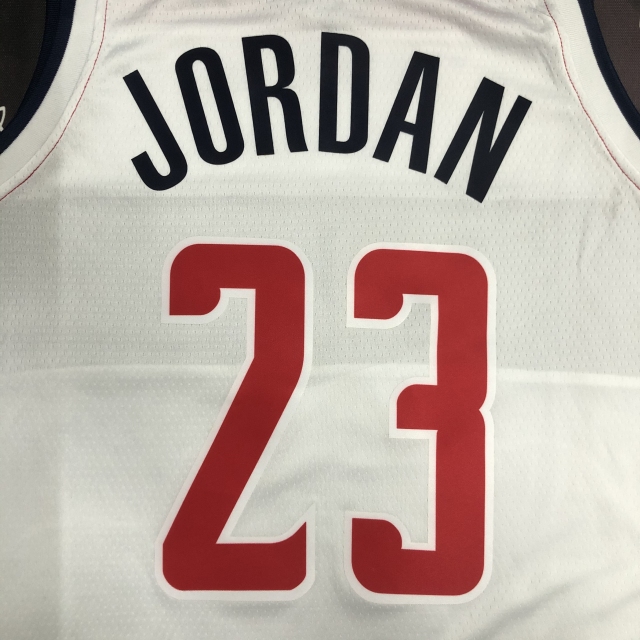 75th Anniversary Washington Wizards White 23 Jordan
