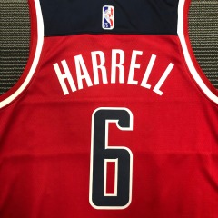 75th Anniversary Washington Wizards Red 6 Harrell
