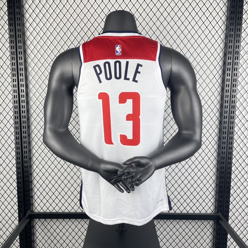 23 Season Washington Wizards Home White 13 Poole