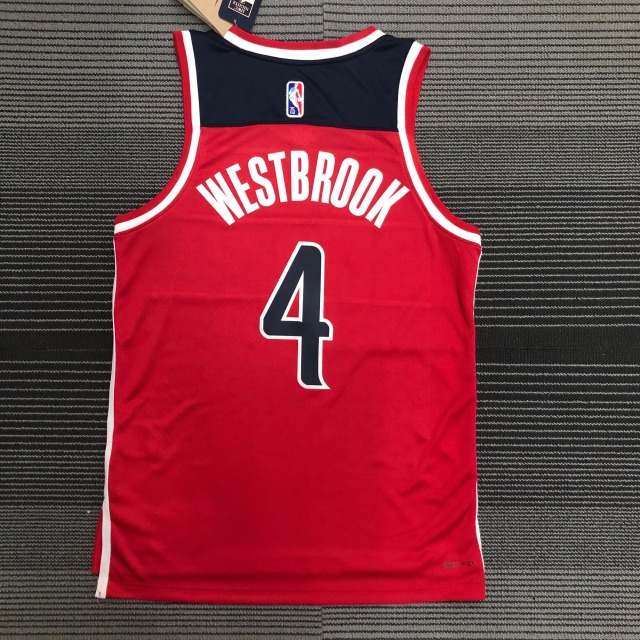 75th Anniversary Washington Wizards Red 4 Westbrook