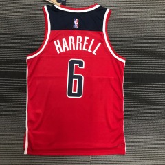75th Anniversary Washington Wizards Red 6 Harrell