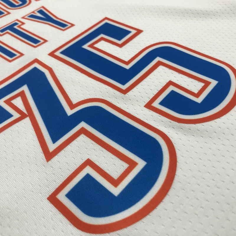 Oklahoma City Thunder White 35 Durant