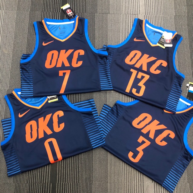 Oklahoma City Thunder Blue Stripe 3 Paul