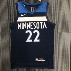 75th Anniversary Minnesota Timberwolves Dark Blue 22 Wiggins
