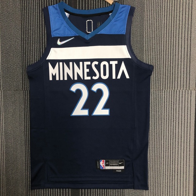 75th Anniversary Minnesota Timberwolves Dark Blue 22 Wiggins
