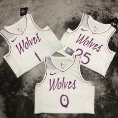 Minnesota Timberwolves White Pink 25 Ross