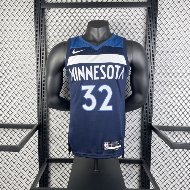 23 season Minnesota Timberwolves away navy 32 TOWNS