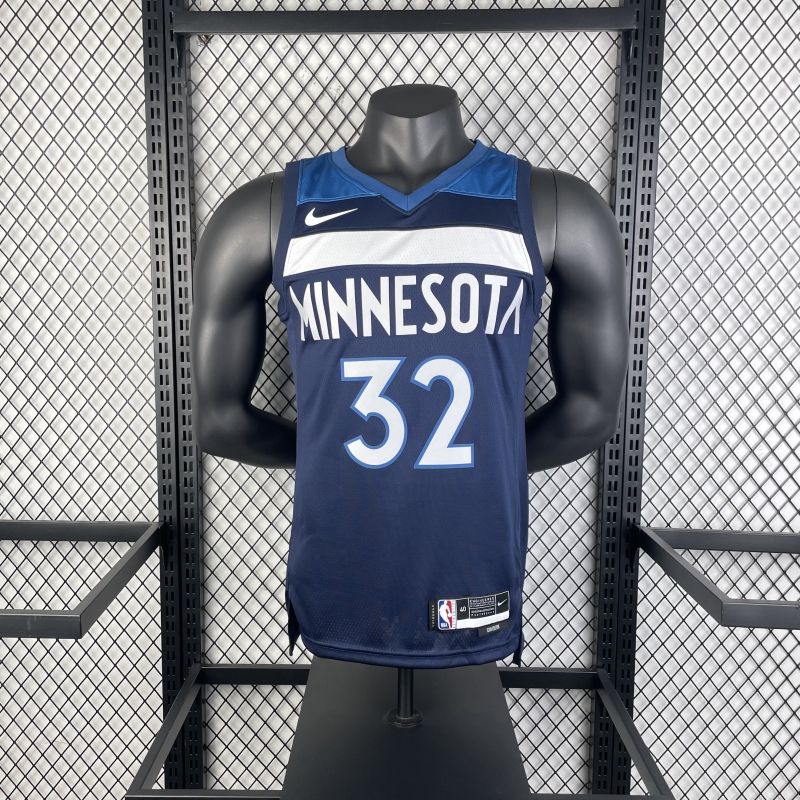 23 season Minnesota Timberwolves away navy 32 TOWNS
