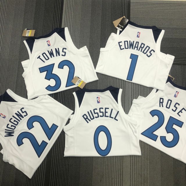 75th Anniversary Minnesota Timberwolves White 25 Rose