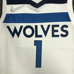 75th Anniversary Minnesota Timberwolves White 1 Edwards