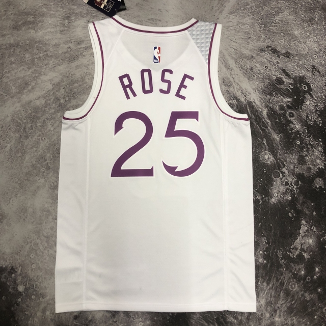 Minnesota Timberwolves White Pink 25 Ross