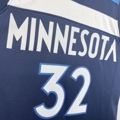 23 season Minnesota Timberwolves away navy 32 TOWNS