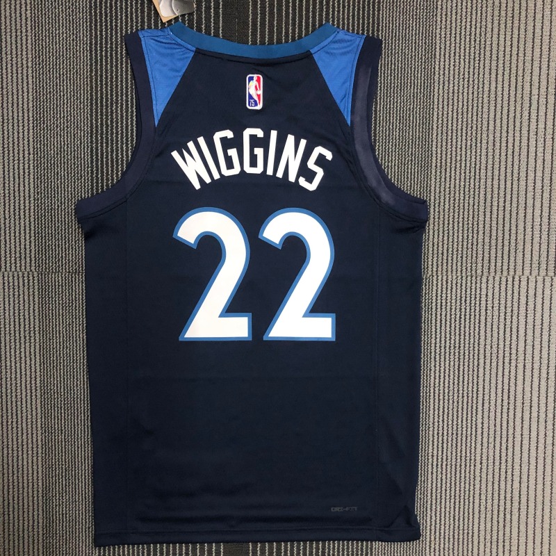 75th Anniversary Minnesota Timberwolves Dark Blue 22 Wiggins