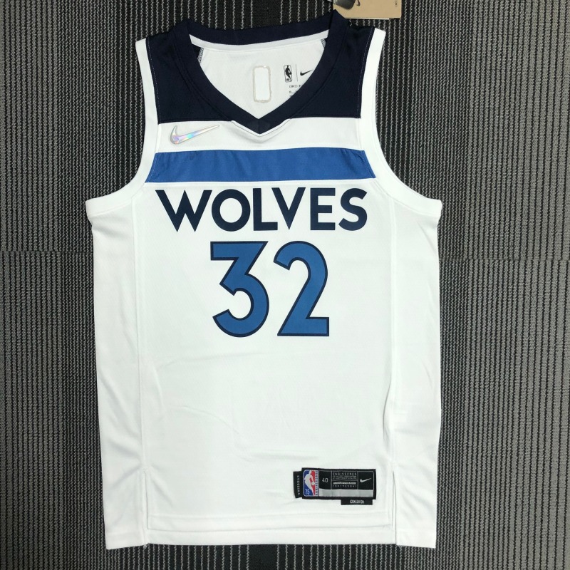 75th Anniversary Minnesota Timberwolves White 32 Towns