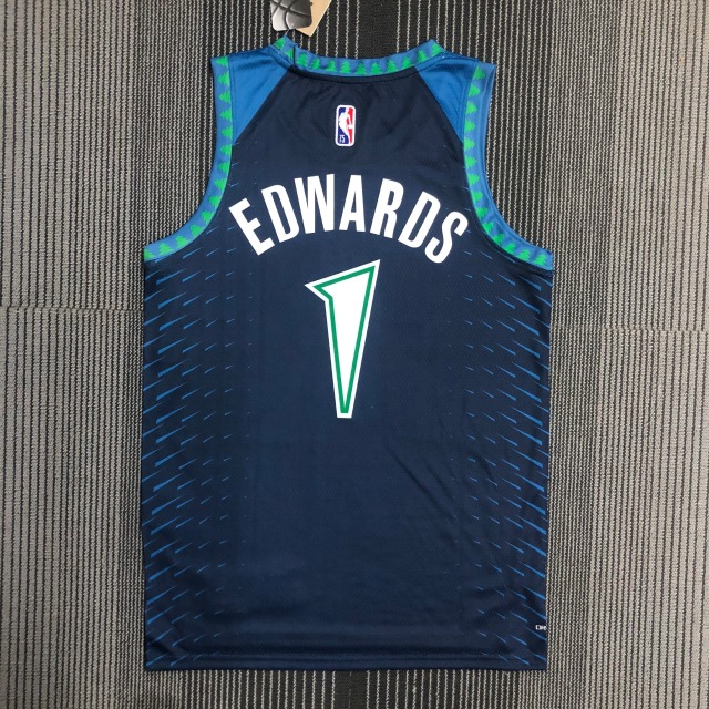 22 Season Minnesota Timberwolves City Edition 1 Edwards