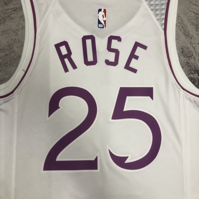 Minnesota Timberwolves White Pink 25 Ross