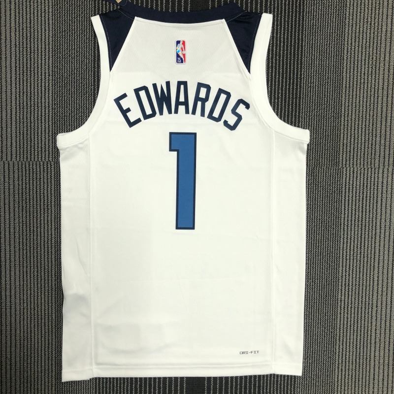 75th Anniversary Minnesota Timberwolves White 1 Edwards
