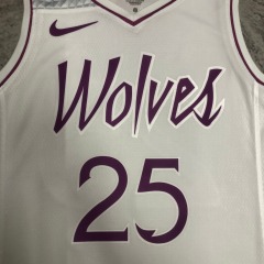 Minnesota Timberwolves White Pink 25 Ross