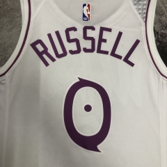 Minnesota Timberwolves White Pink 0 Russell