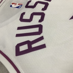 Minnesota Timberwolves White Pink 0 Russell