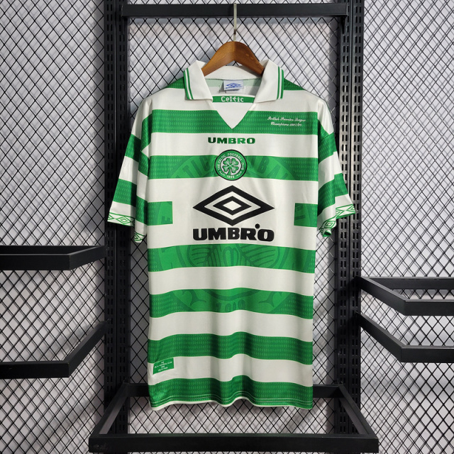 Retro 1998 Celtic Home Champion football jersey retro