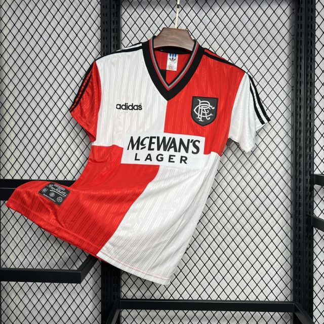 Retro 1995-96 Rangers away football jersey Retro