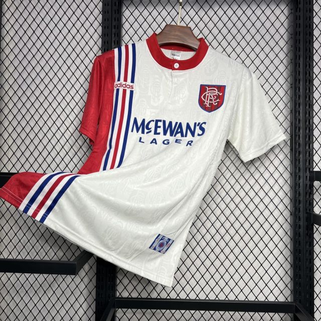 Retro 1996-97 Rangers away football jersey Retro