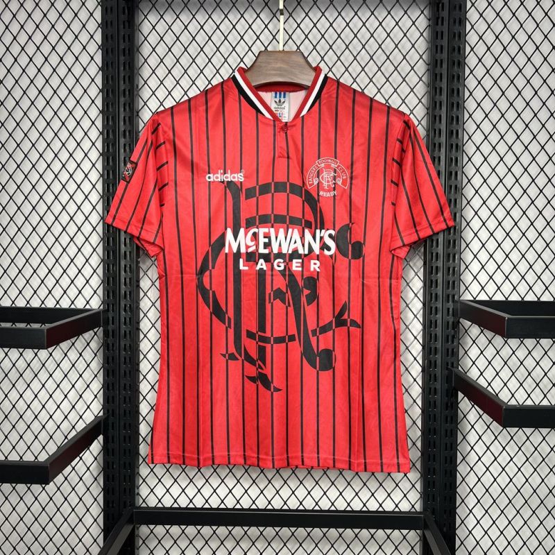 Retro 1994-95 Rangers away football jersey Retro