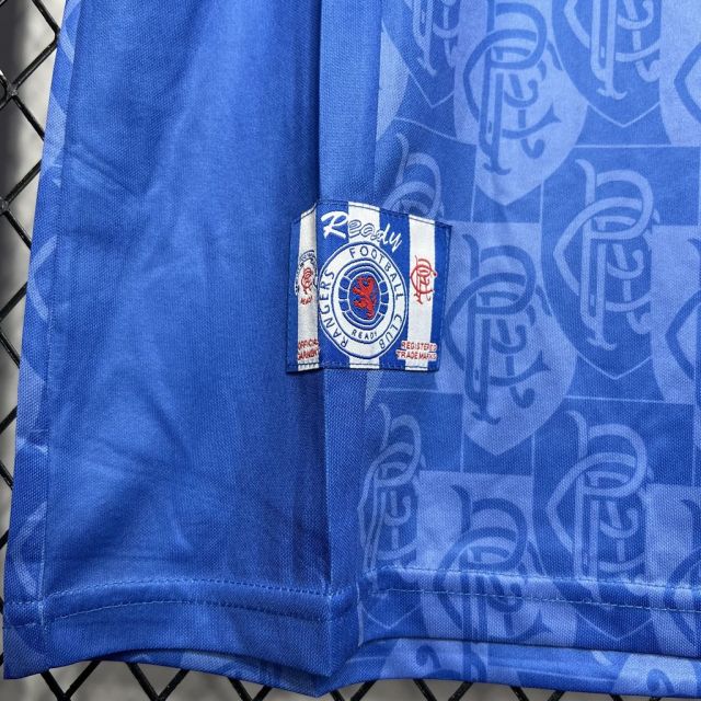 Retro 1996-97 Rangers Home football jersey Retro