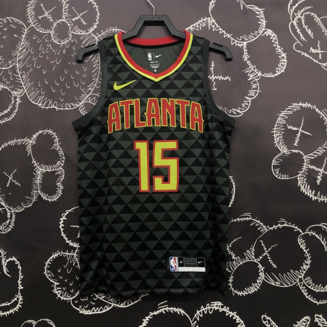 Atlanta Hawks Black Check 15 Carter