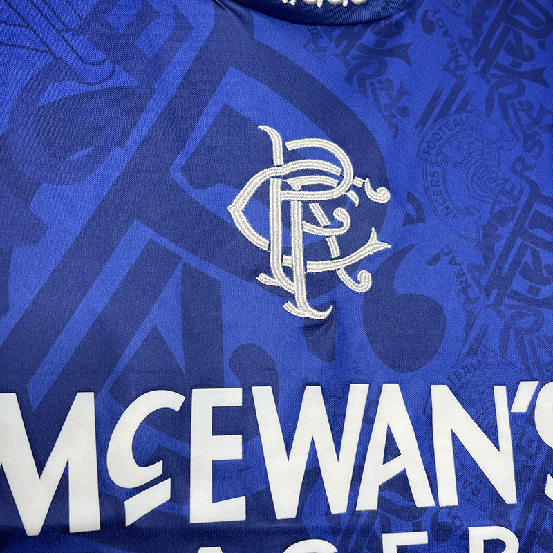 Retro 1994-96 Rangers Home football jersey Retro