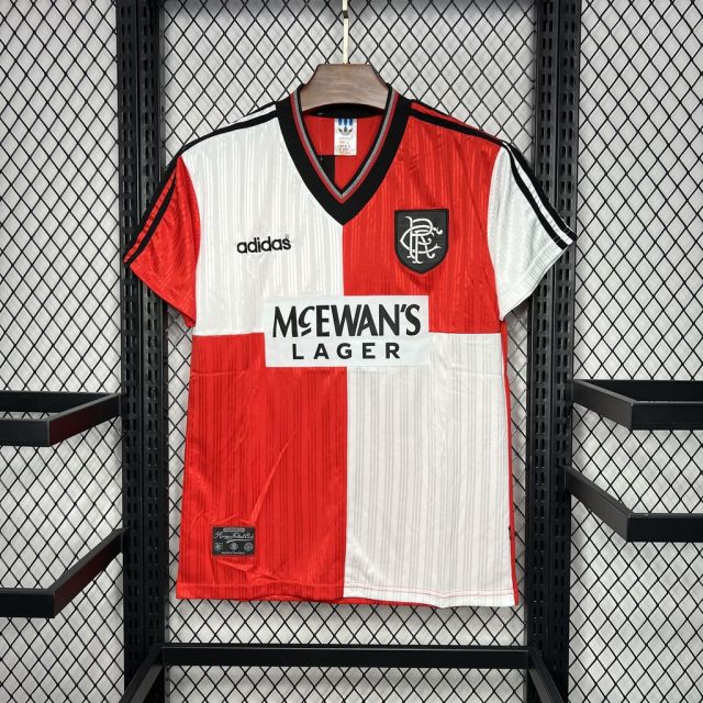 Retro 1995-96 Rangers away football jersey Retro