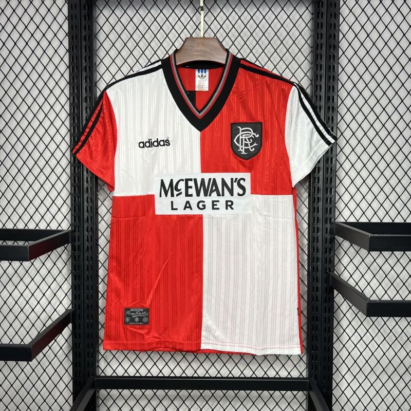 Retro 1995-96 Rangers away football jersey Retro