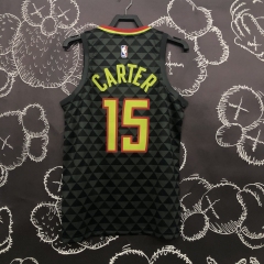 Atlanta Hawks Black Check 15 Carter